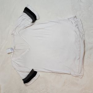 Glitz v-neck varsity shirt